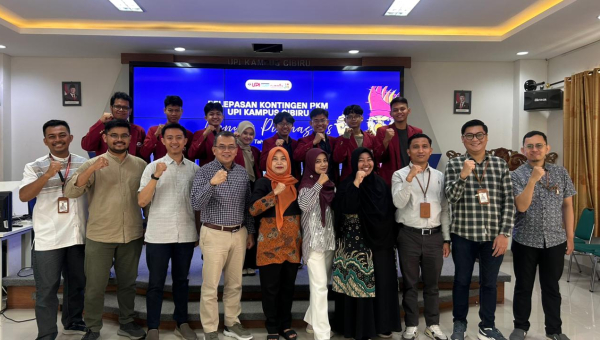 Pelepasan PKM 2 Tim Kampus UPI Cibiru: Menuju Inovasi dan Kreativitas Mahasiswa, dalam mewujudkan SDGS 4 Pendidikan Berkualitas, 9 Industri, Inovasi, dan Infrastruktur